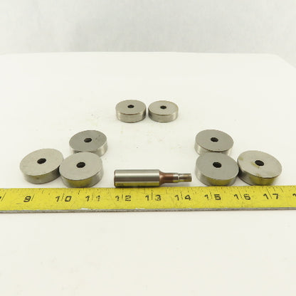 .312 + Tol Round Hole Die CNC Turret Punch Shank .625 Lot Of 9