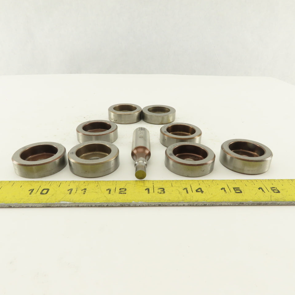 .312 + Tol Round Hole Die CNC Turret Punch Shank .625 Lot Of 9