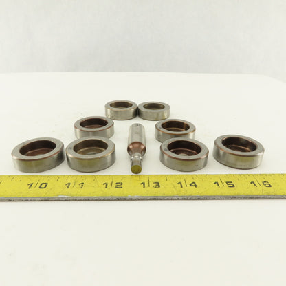 .312 + Tol Round Hole Die CNC Turret Punch Shank .625 Lot Of 9