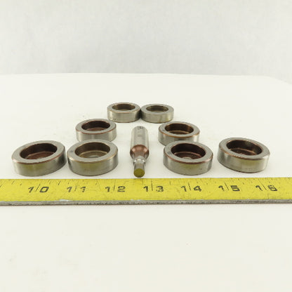 .312 + Tol Round Hole Die CNC Turret Punch Shank .625 Lot Of 9