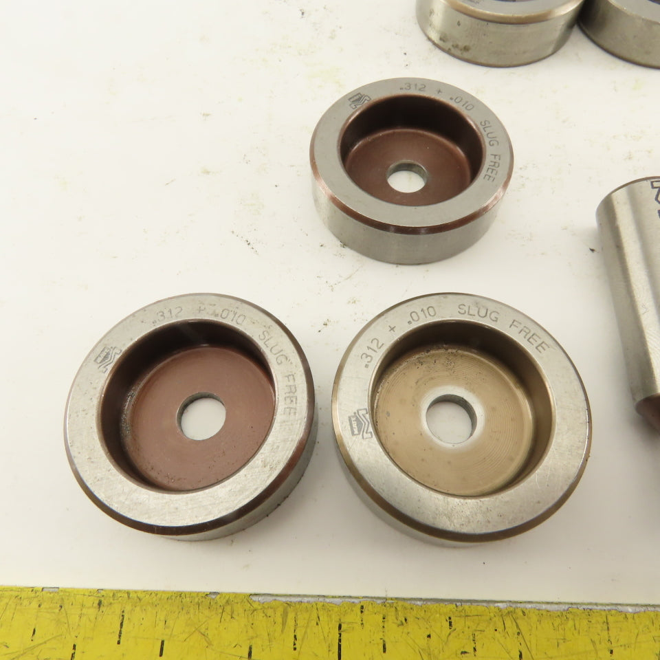 .312 + Tol Round Hole Die CNC Turret Punch Shank .625 Lot Of 9