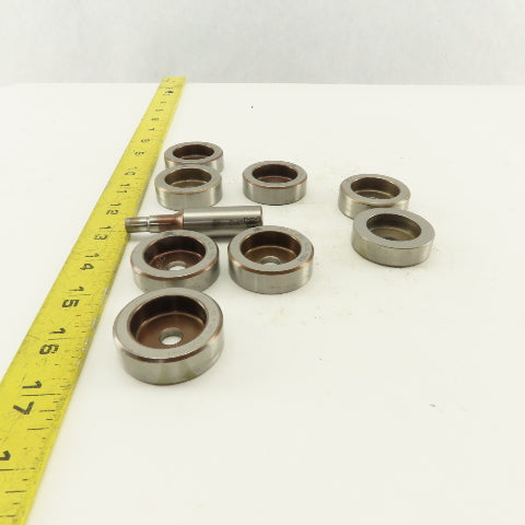 .312 + Tol Round Hole Die CNC Turret Punch Shank .625 Lot Of 9