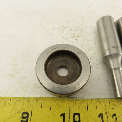 .391 + .012 Round Hole Die CNC Turret Punch Shank .625 Lot Of 2