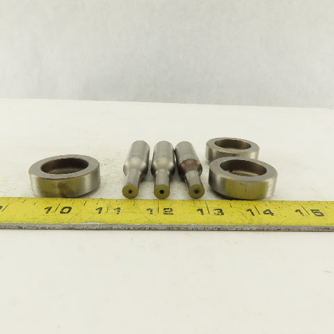 .391 + .012 Round Hole Die CNC Turret Punch Shank .625 Lot Of 2
