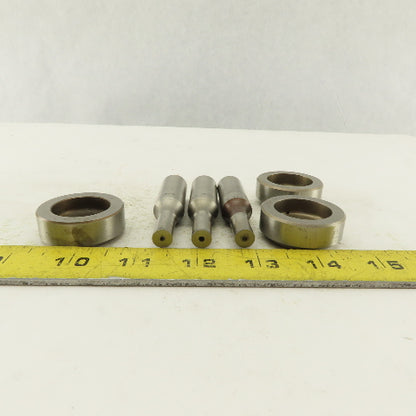 .391 + .012 Round Hole Die CNC Turret Punch Shank .625 Lot Of 2