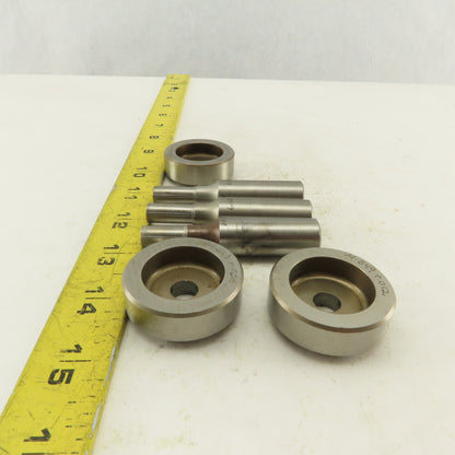 .391 + .012 Round Hole Die CNC Turret Punch Shank .625 Lot Of 2
