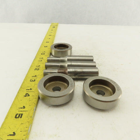 .391 + .012 Round Hole Die CNC Turret Punch Shank .625 Lot Of 2
