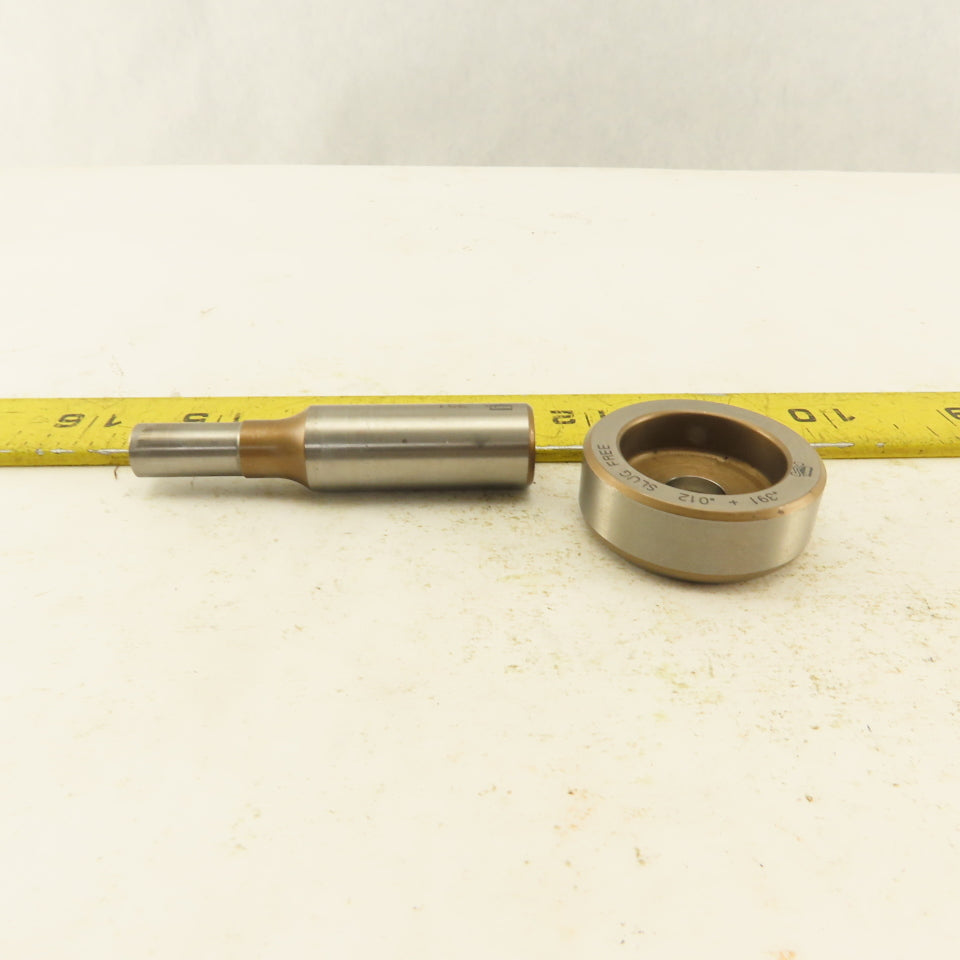 .391 + .012 Round Hole Die CNC Turret Punch Shank .625 Lot Of 2