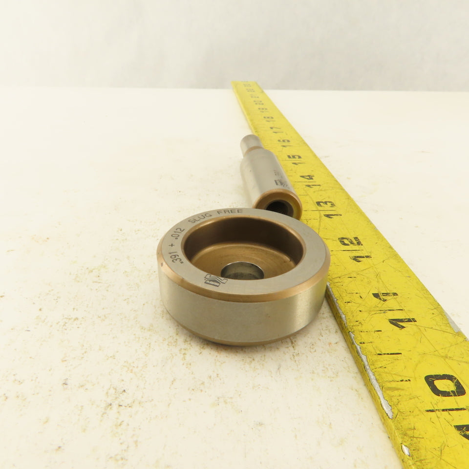.391 + .012 Round Hole Die CNC Turret Punch Shank .625 Lot Of 2