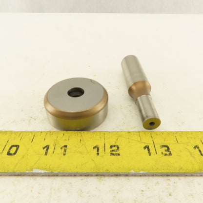 .391 + .012 Round Hole Die CNC Turret Punch Shank .625 Lot Of 2