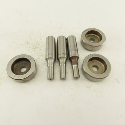 .391 + .012 Round Hole Die CNC Turret Punch Shank .625 Lot Of 2