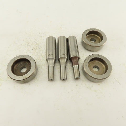 .391 + .012 Round Hole Die CNC Turret Punch Shank .625 Lot Of 2