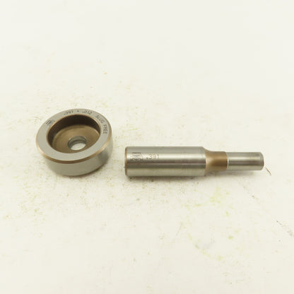 .391 + .012 Round Hole Die CNC Turret Punch Shank .625 Lot Of 2