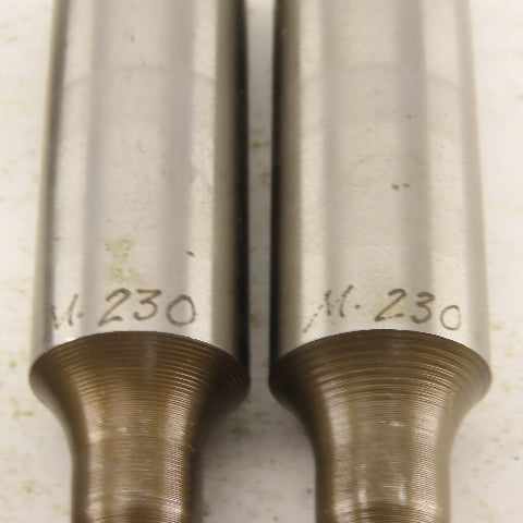 .230 + Tol Round Hole Die CNC Turret Punch Shank .625 Lot Of 5