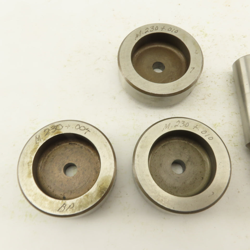 .230 + Tol Round Hole Die CNC Turret Punch Shank .625 Lot Of 5