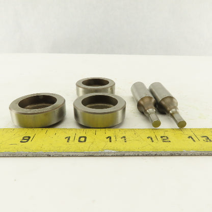 .230 + Tol Round Hole Die CNC Turret Punch Shank .625 Lot Of 5
