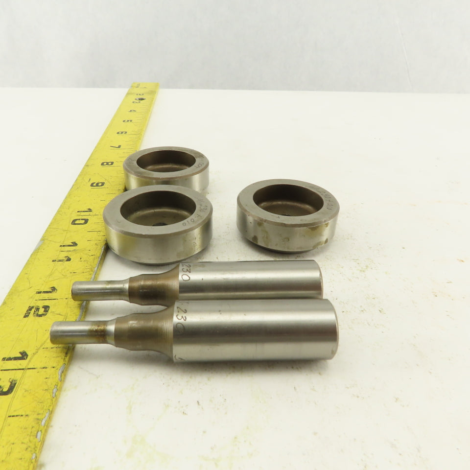 .230 + Tol Round Hole Die CNC Turret Punch Shank .625 Lot Of 5