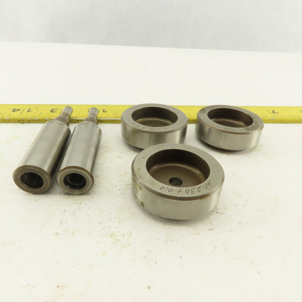 .230 + Tol Round Hole Die CNC Turret Punch Shank .625 Lot Of 5