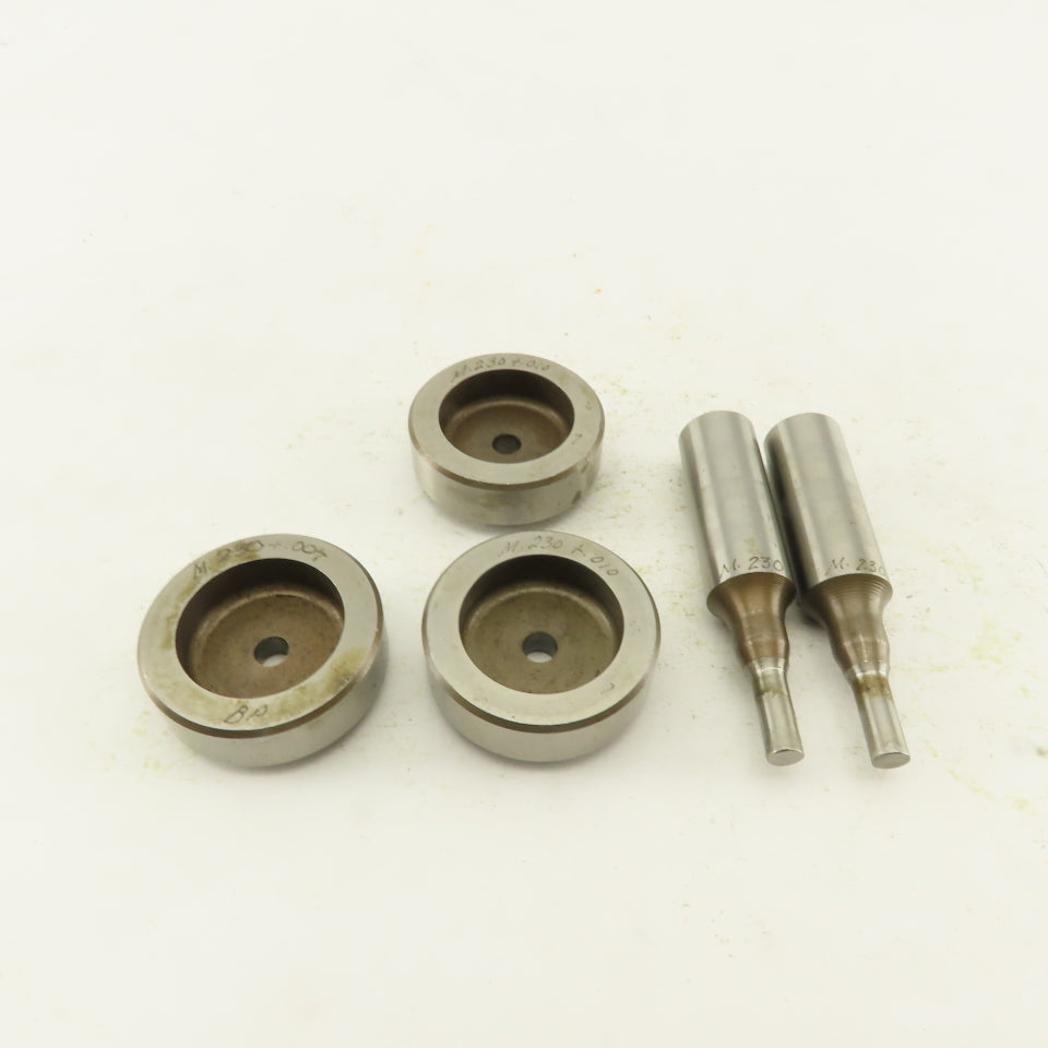.230 + Tol Round Hole Die CNC Turret Punch Shank .625 Lot Of 5