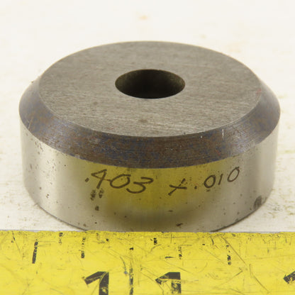 .403 +.010  Round Hole Die CNC Turret Punch Shank .625 Lot Of 2