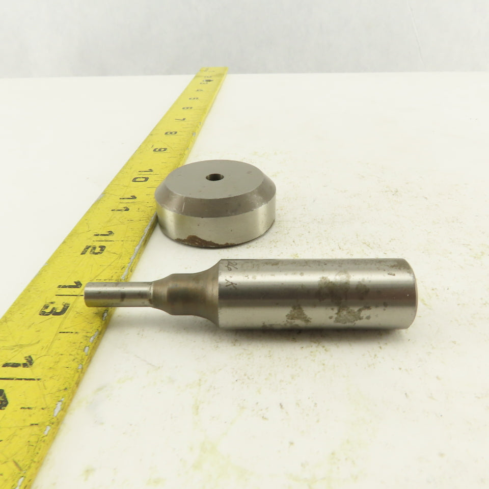 .226 +.004  Round Hole Die CNC Turret Punch Shank .625 Lot Of 2