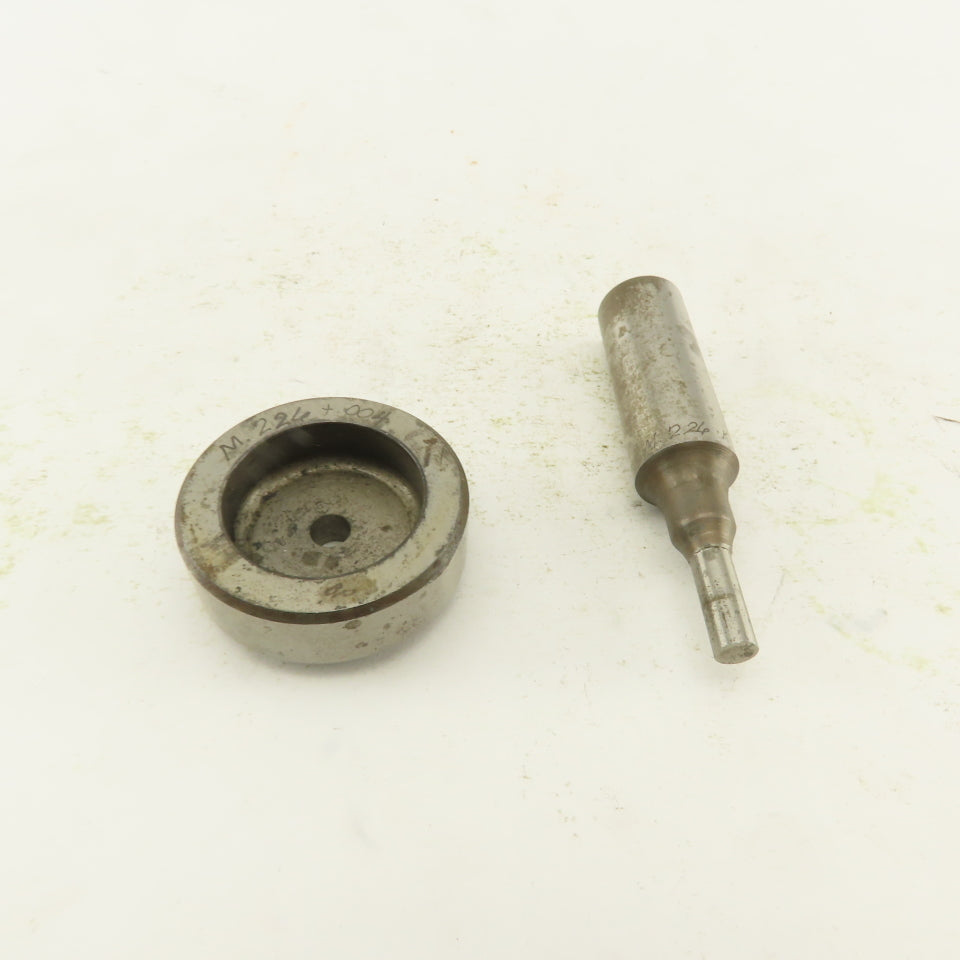 .226 +.004  Round Hole Die CNC Turret Punch Shank .625 Lot Of 2