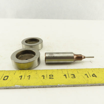 .094 + Tol Round Hole Die CNC Turret Punch Shank .625 Lot Of 3