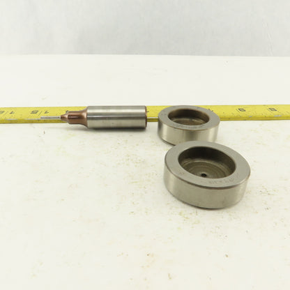 .094 + Tol Round Hole Die CNC Turret Punch Shank .625 Lot Of 3