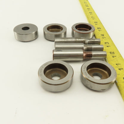 .406 + Tol Round Hole Die CNC Turret Punch Shank .625 Lot Of 8