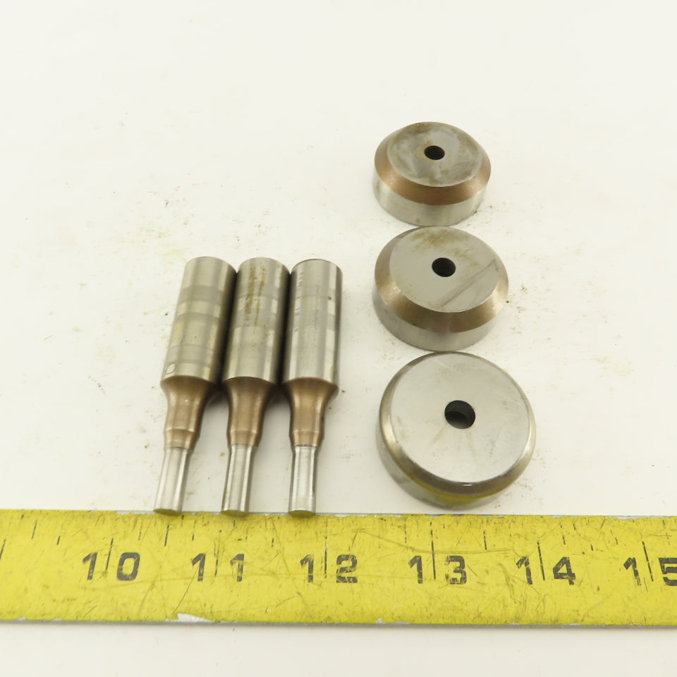 .260 + Tol Round Hole Die CNC Turret Punch Shank .625 Lot Of 6