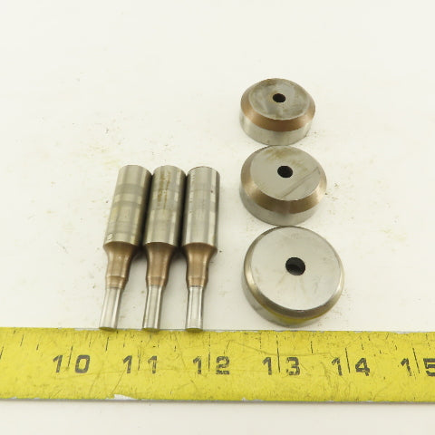 .260 + Tol Round Hole Die CNC Turret Punch Shank .625 Lot Of 6