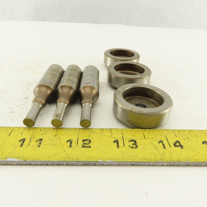.260 + Tol Round Hole Die CNC Turret Punch Shank .625 Lot Of 6