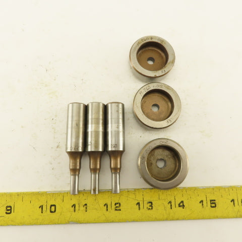 .260 + Tol Round Hole Die CNC Turret Punch Shank .625 Lot Of 6