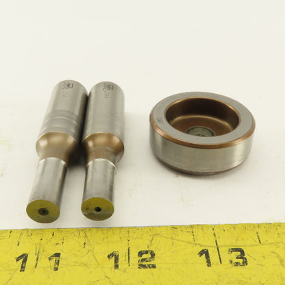 .394 + .036 Round Hole Die CNC Turret Punch Shank .625 Lot Of 3