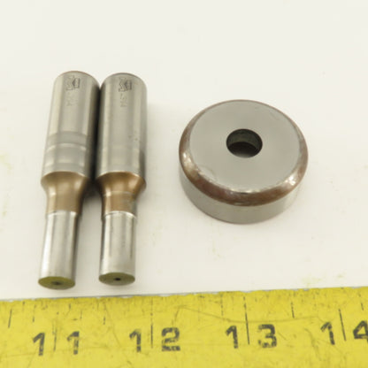 .394 + .036 Round Hole Die CNC Turret Punch Shank .625 Lot Of 3