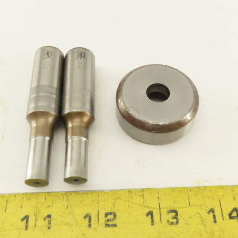 .394 + .036 Round Hole Die CNC Turret Punch Shank .625 Lot Of 3