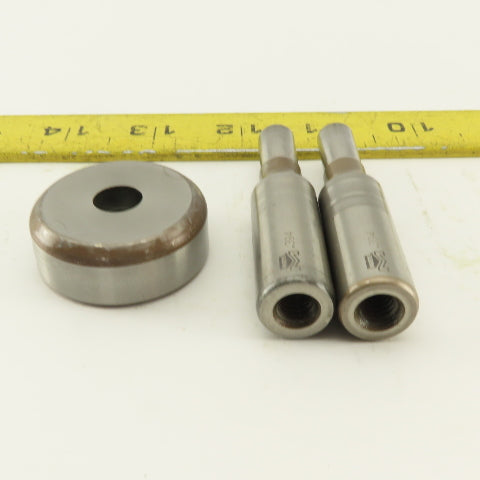 .394 + .036 Round Hole Die CNC Turret Punch Shank .625 Lot Of 3