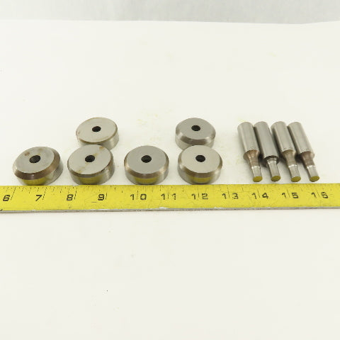 .328 + Tol Round Hole Die CNC Turret Punch Shank .625 Lot Of 10