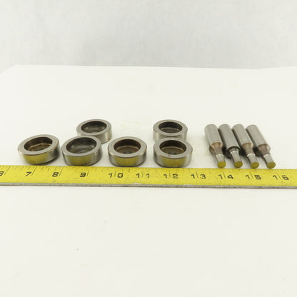 .328 + Tol Round Hole Die CNC Turret Punch Shank .625 Lot Of 10