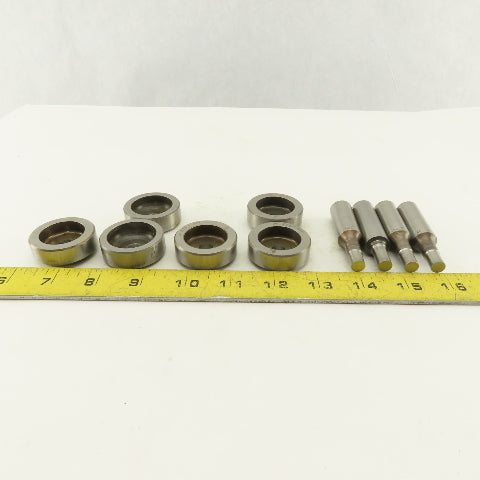 .328 + Tol Round Hole Die CNC Turret Punch Shank .625 Lot Of 10