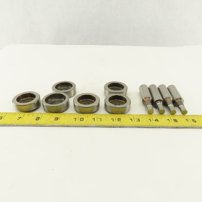 .328 + Tol Round Hole Die CNC Turret Punch Shank .625 Lot Of 10