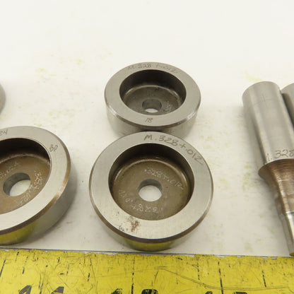 .328 + Tol Round Hole Die CNC Turret Punch Shank .625 Lot Of 10