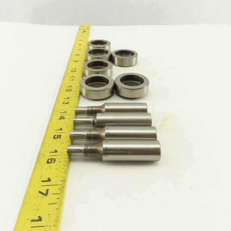 .328 + Tol Round Hole Die CNC Turret Punch Shank .625 Lot Of 10