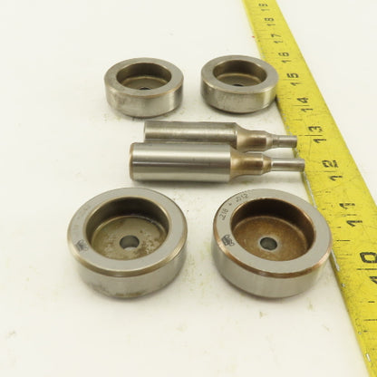 .094 + Tol Round Hole Die CNC Turret Punch Shank .625 Lot Of 6