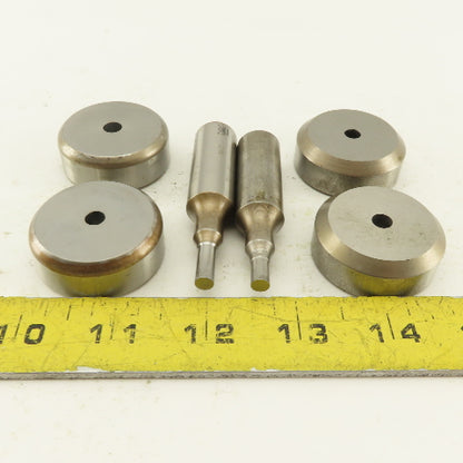 .094 + Tol Round Hole Die CNC Turret Punch Shank .625 Lot Of 6