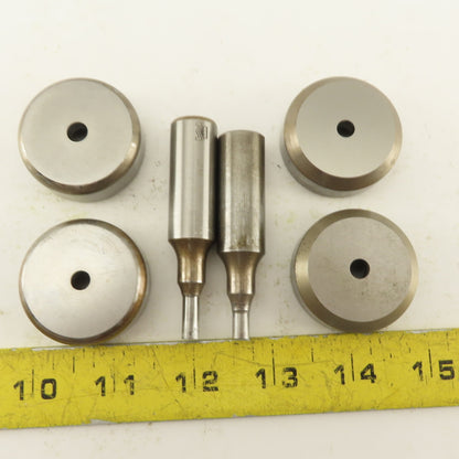 .094 + Tol Round Hole Die CNC Turret Punch Shank .625 Lot Of 6