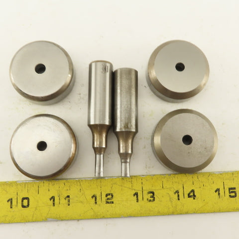 .094 + Tol Round Hole Die CNC Turret Punch Shank .625 Lot Of 6