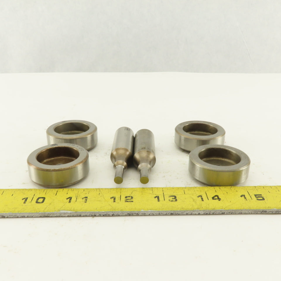 .094 + Tol Round Hole Die CNC Turret Punch Shank .625 Lot Of 6