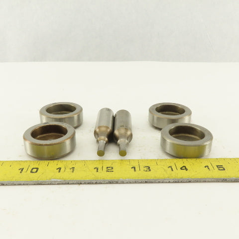.094 + Tol Round Hole Die CNC Turret Punch Shank .625 Lot Of 6