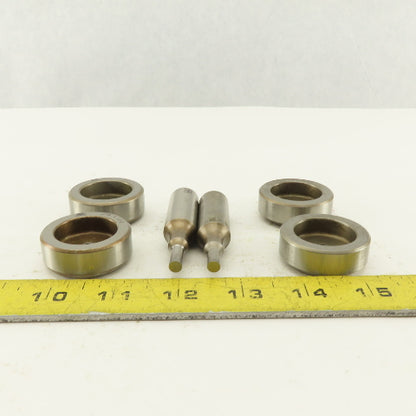 .094 + Tol Round Hole Die CNC Turret Punch Shank .625 Lot Of 6